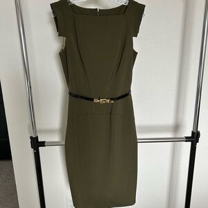 Single NWT Olive Green Sleeveless Dress